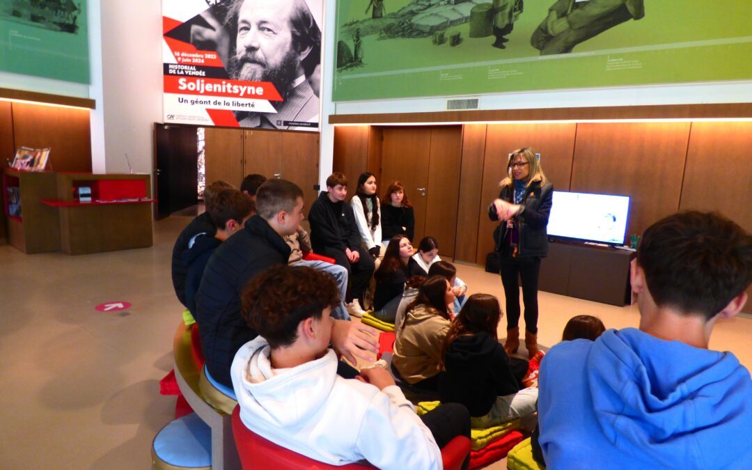 La classe Défense à l’Historial de Vendée avec l’EDAP sur le Parcours Enseigner la mémoire