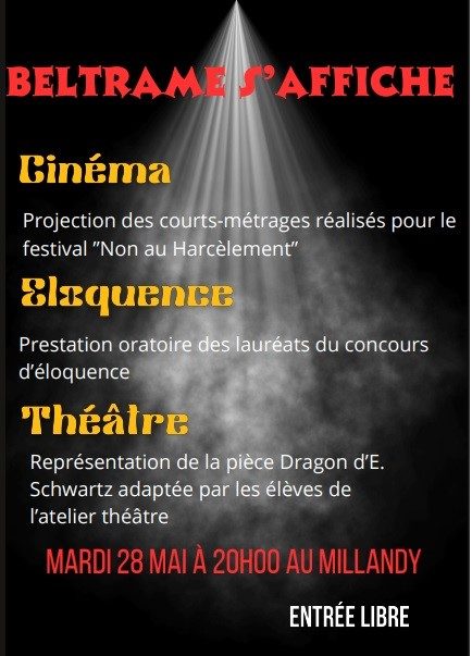 Mardi 28 mai : Beltrame s’affiche