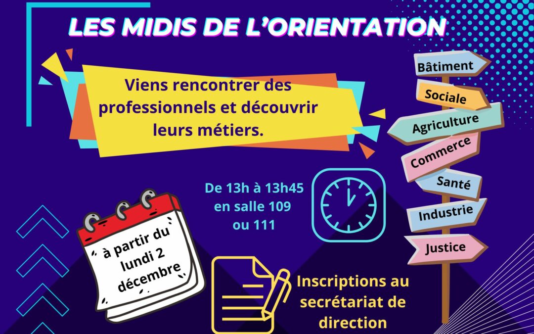 Les midis de l’orientation